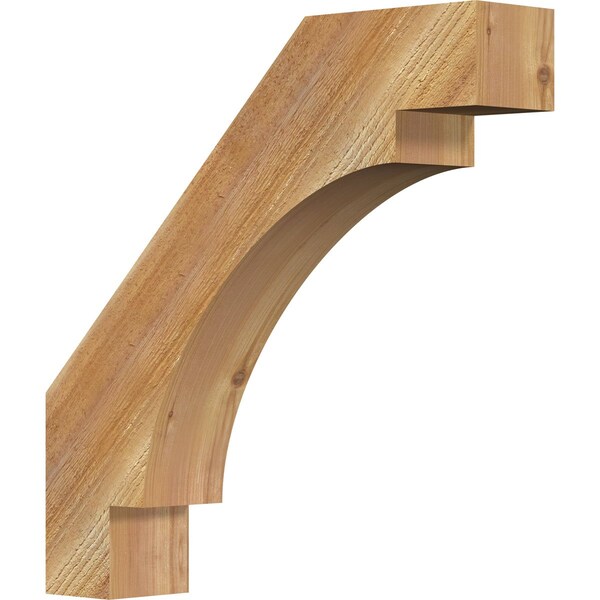 Ekena Millwork 4"W x 20"D x 20"H Merced Rough Sawn Knee Brace, Western Red Cedar BRC04X20X20MRC00RWR - main